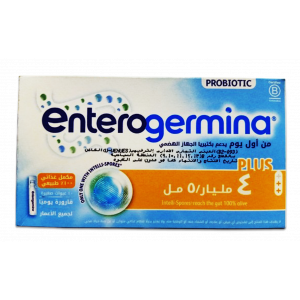 ENTEROGERMINA PLUS 4 BILLION / 5 ML ( BACILLUS CLAUSII ) ORAL SUSPENSION — DIETARY SUPPLEMENT 10 MINI BOTTLES
